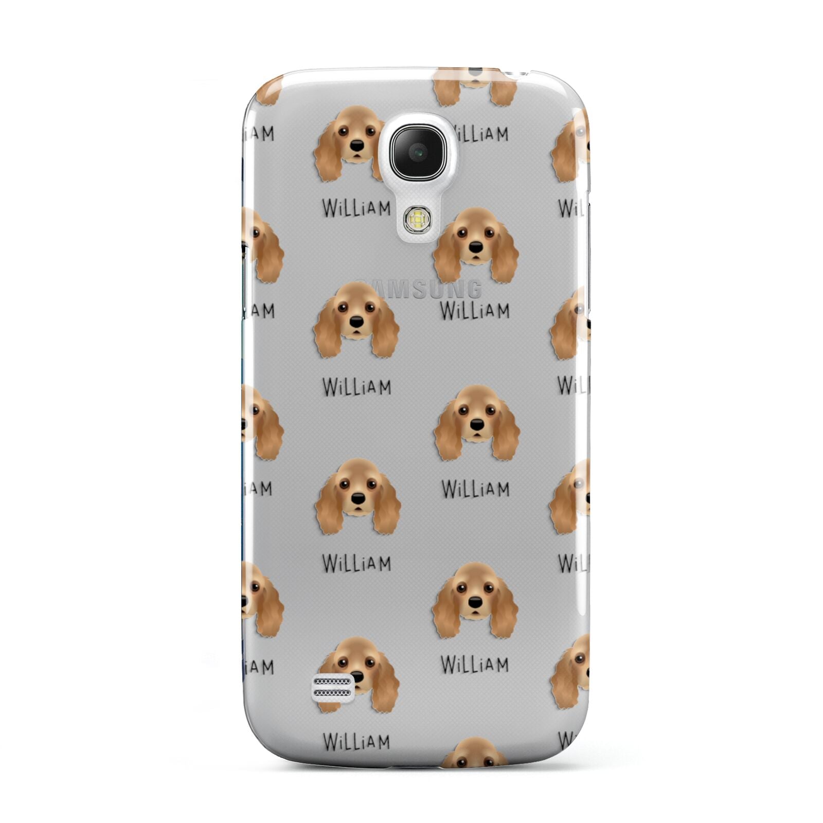 American Cocker Spaniel Icon with Name Samsung Galaxy S4 Mini Case