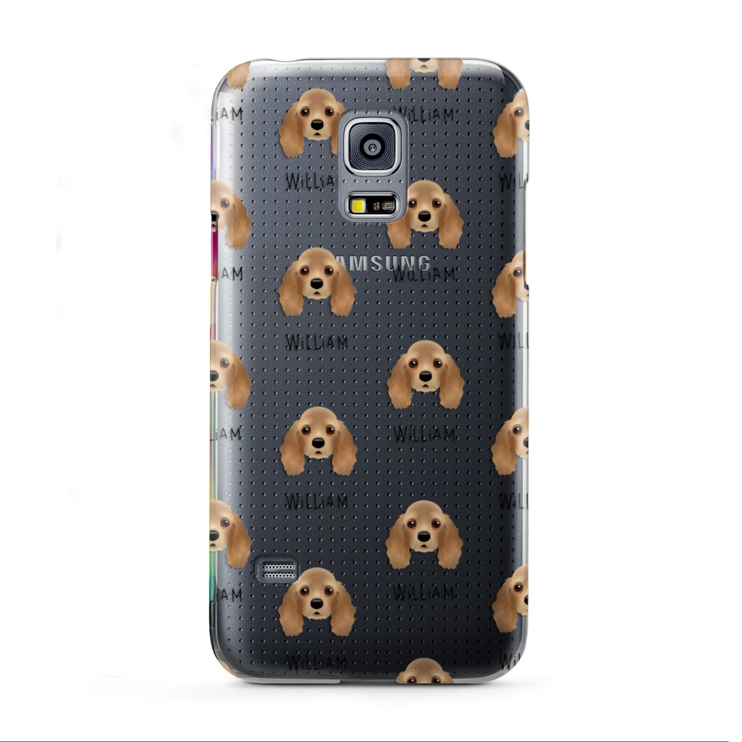 American Cocker Spaniel Icon with Name Samsung Galaxy S5 Mini Case
