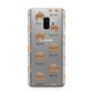 American Cocker Spaniel Icon with Name Samsung Galaxy S9 Plus Case on Silver phone