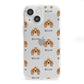 American Cocker Spaniel Icon with Name iPhone 13 Mini Clear Bumper Case
