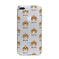 American Cocker Spaniel Icon with Name iPhone 7 Plus Bumper Case on Silver iPhone