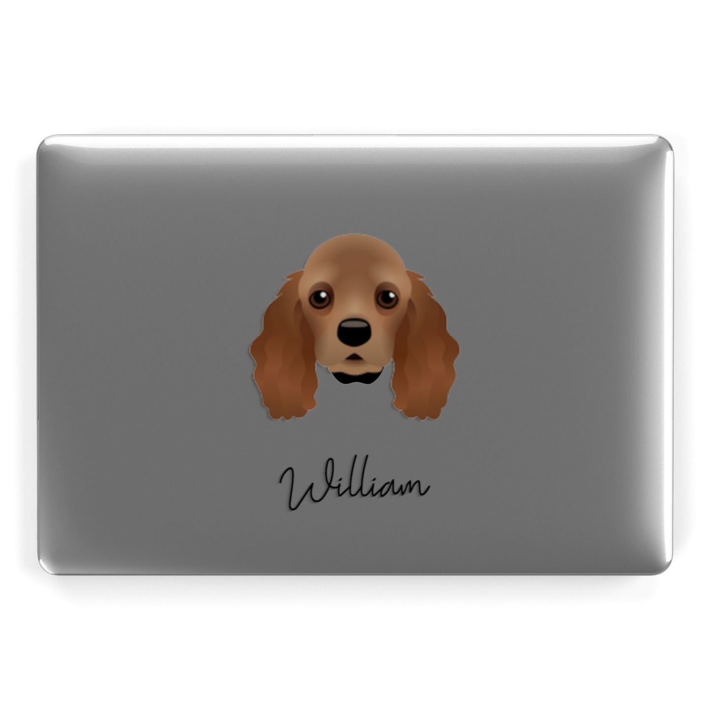 American Cocker Spaniel Personalised Apple MacBook Case