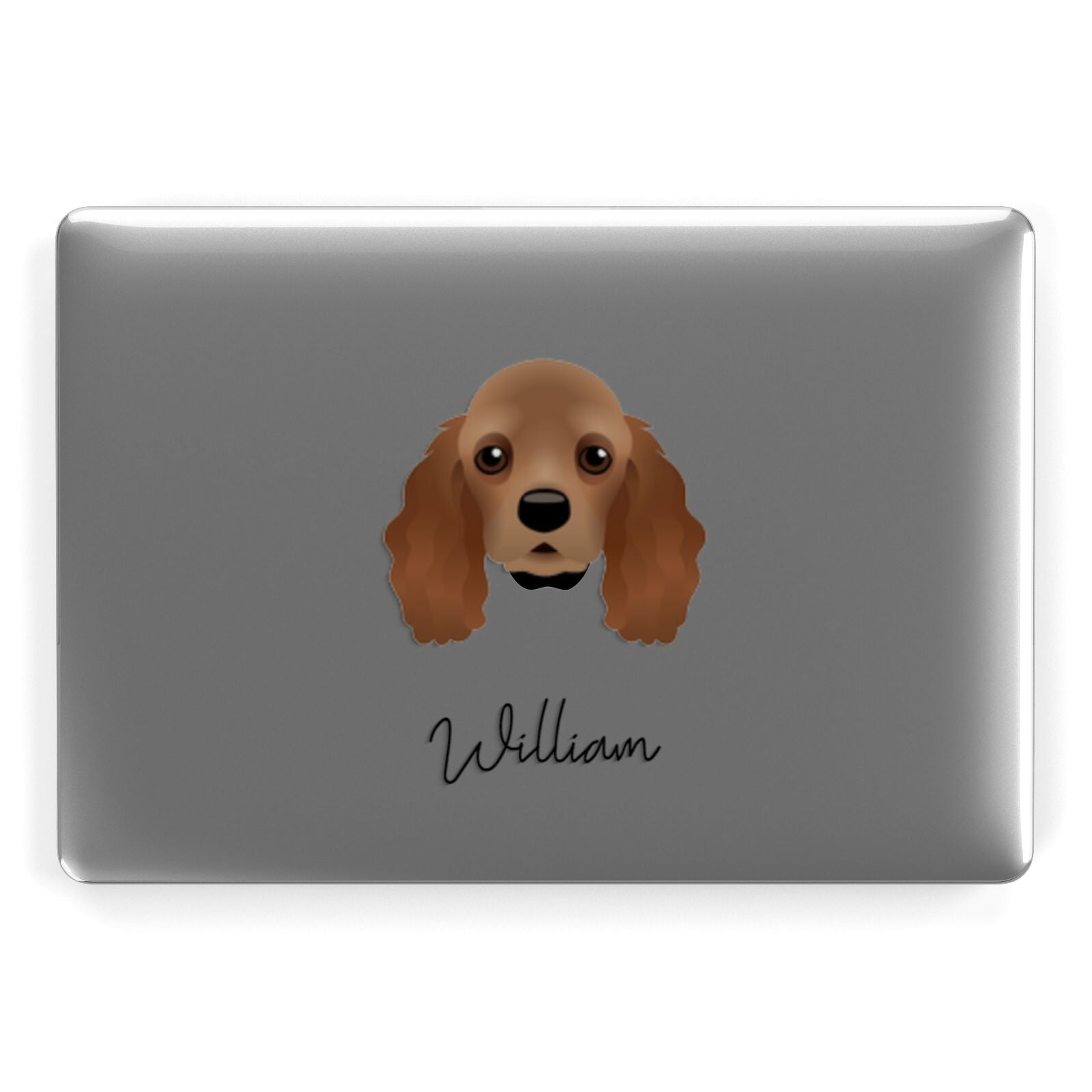 American Cocker Spaniel Personalised Apple MacBook Case