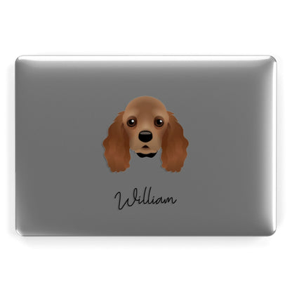American Cocker Spaniel Personalised Apple MacBook Case