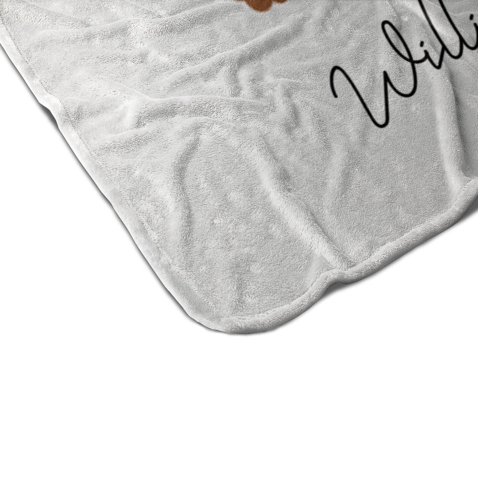 American Cocker Spaniel Personalised Fleece Blanket Edging