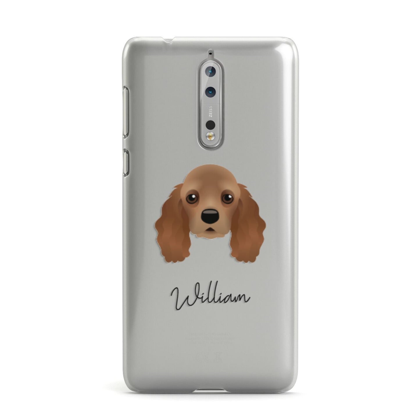 American Cocker Spaniel Personalised Nokia Case