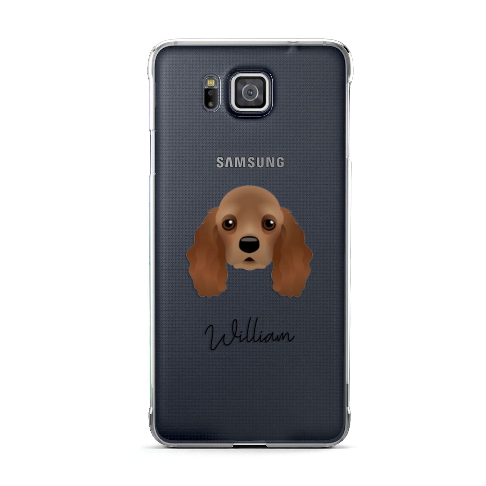 American Cocker Spaniel Personalised Samsung Galaxy Alpha Case