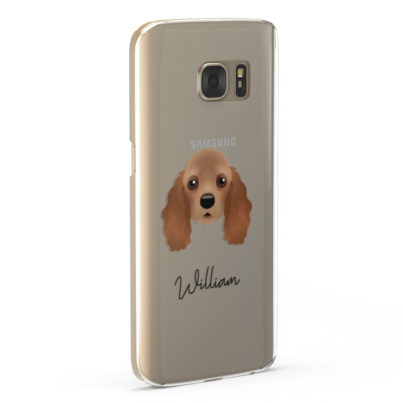 American Cocker Spaniel Personalised Samsung Galaxy Case Fourty Five Degrees