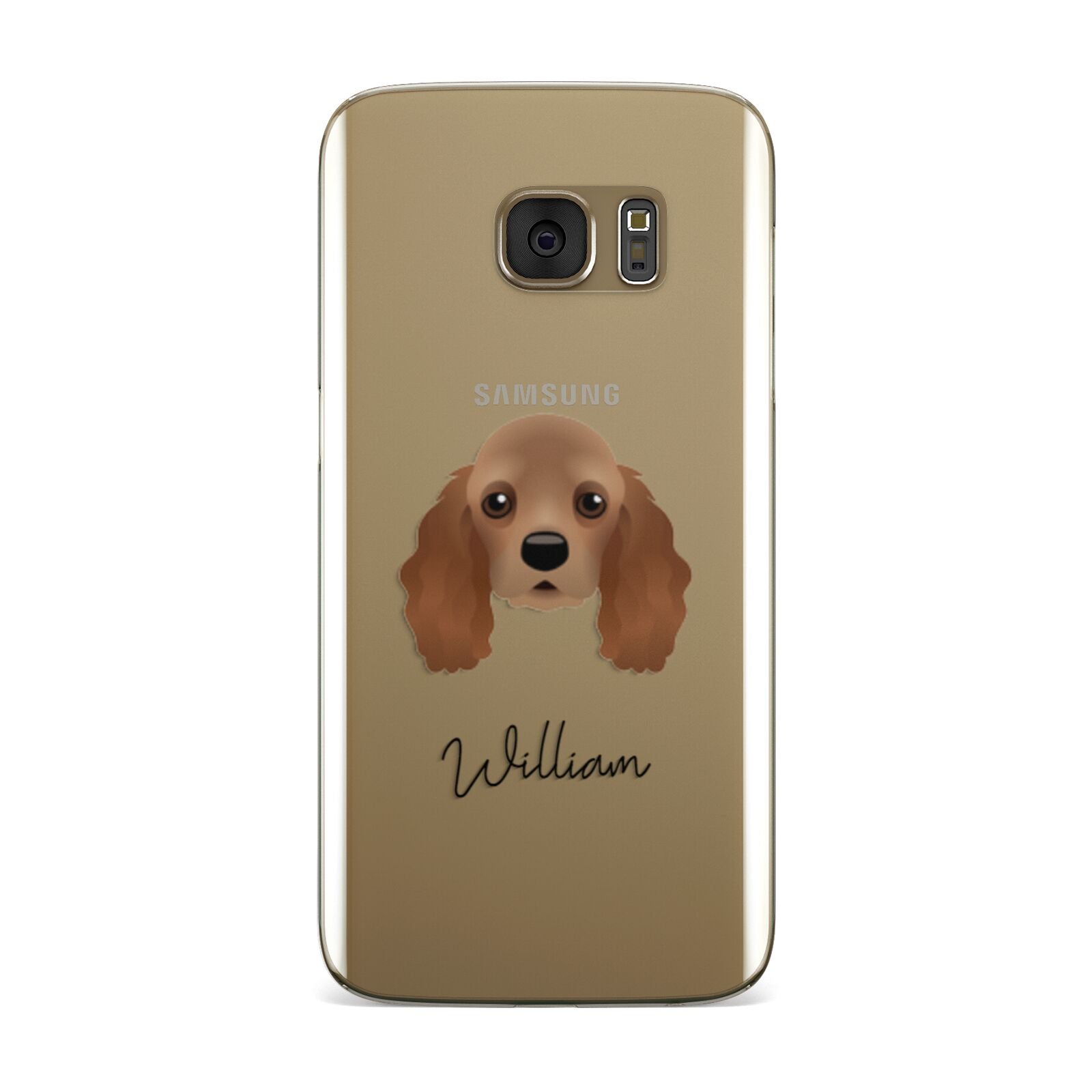 American Cocker Spaniel Personalised Samsung Galaxy Case