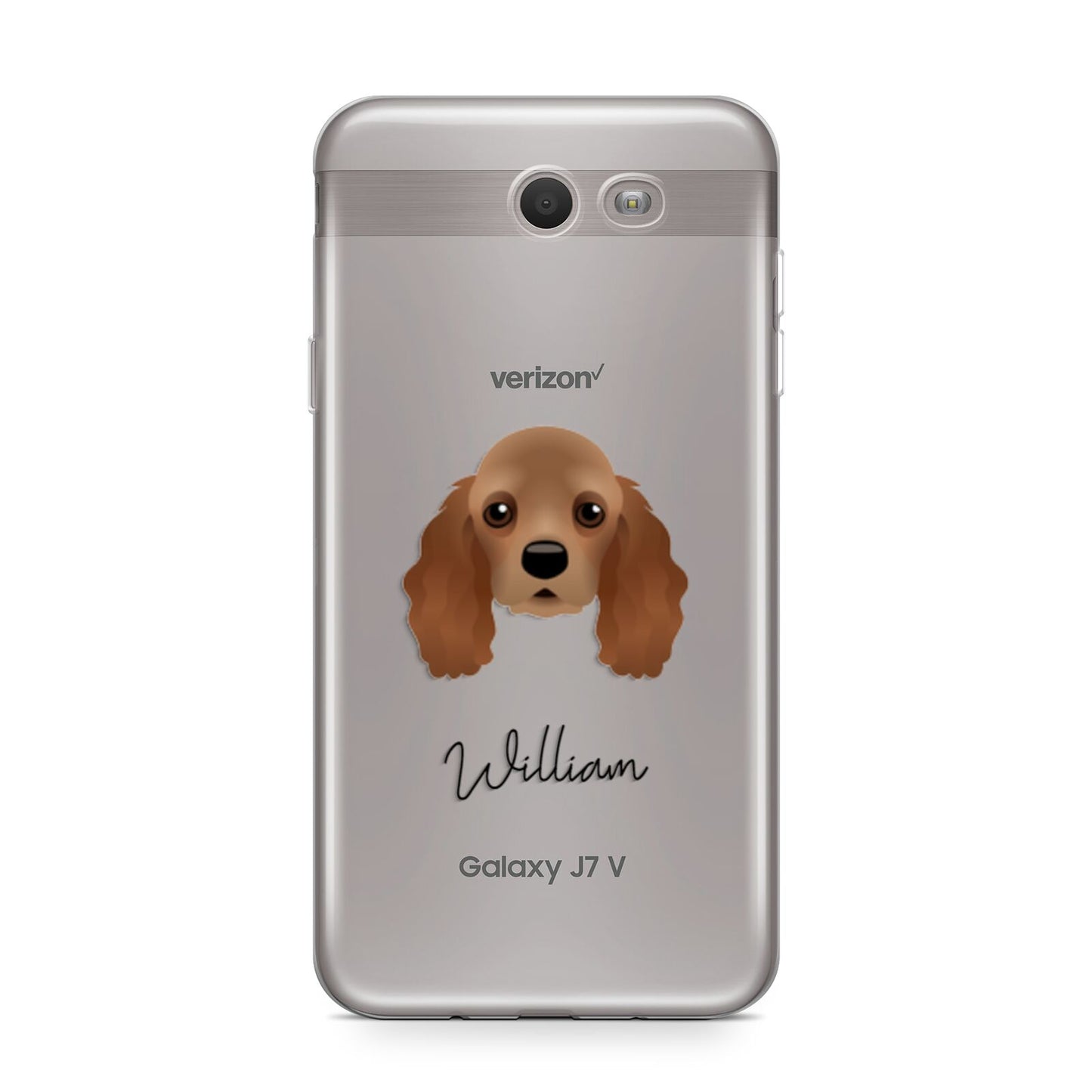 American Cocker Spaniel Personalised Samsung Galaxy J7 2017 Case