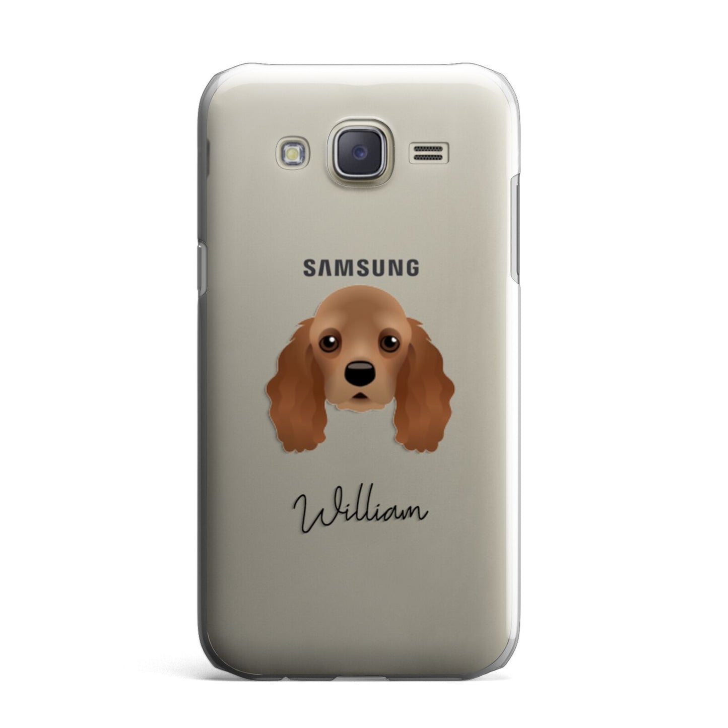 American Cocker Spaniel Personalised Samsung Galaxy J7 Case