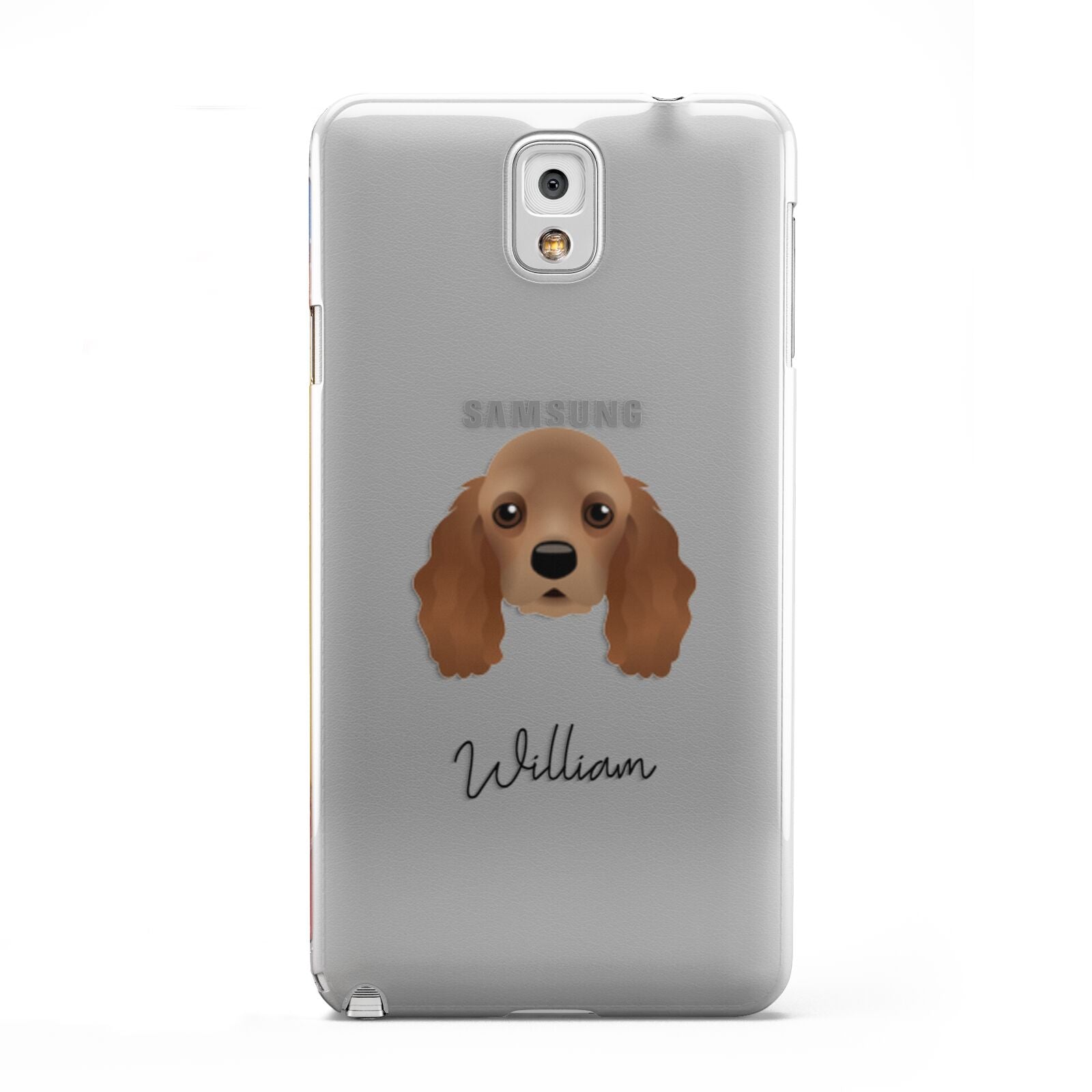 American Cocker Spaniel Personalised Samsung Galaxy Note 3 Case