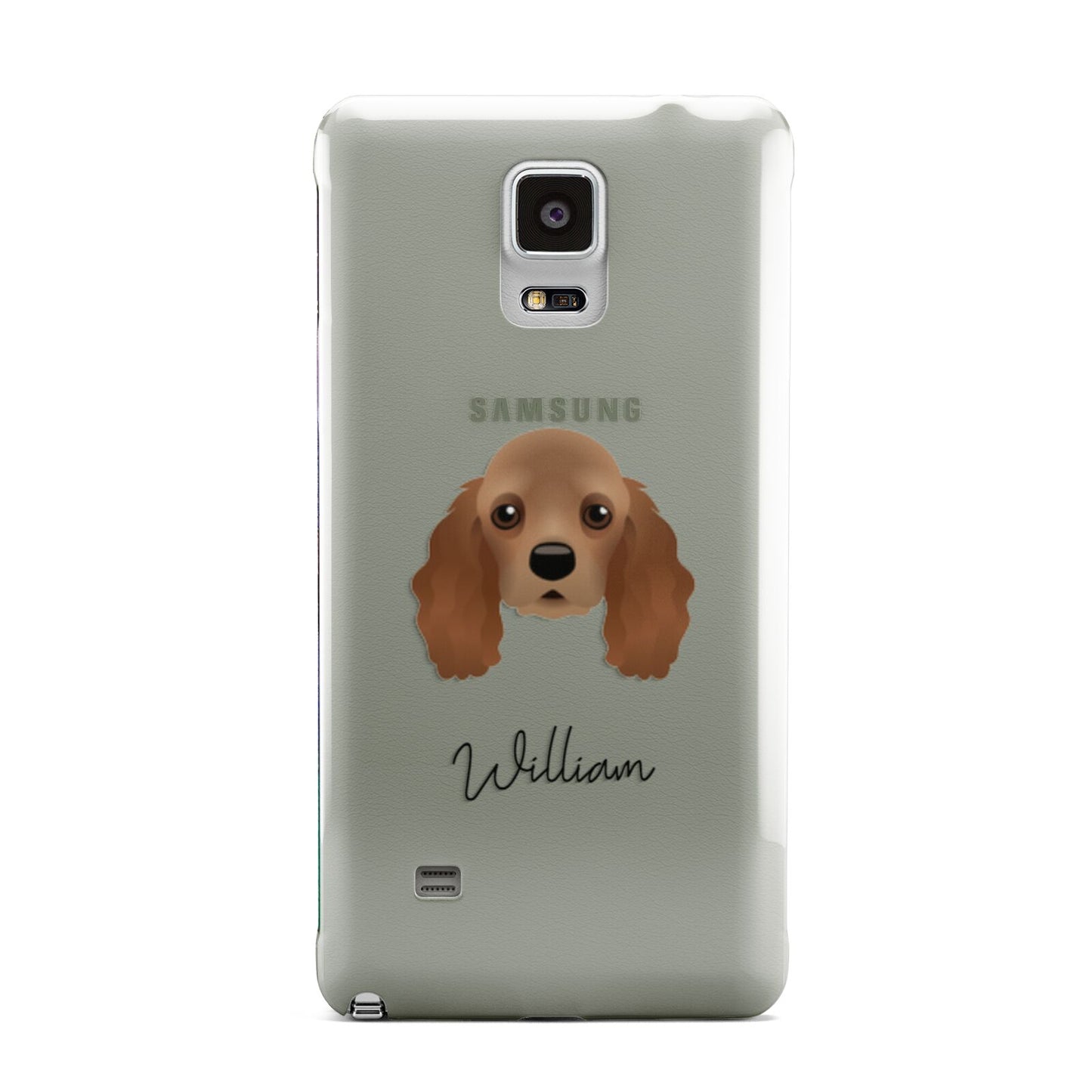 American Cocker Spaniel Personalised Samsung Galaxy Note 4 Case
