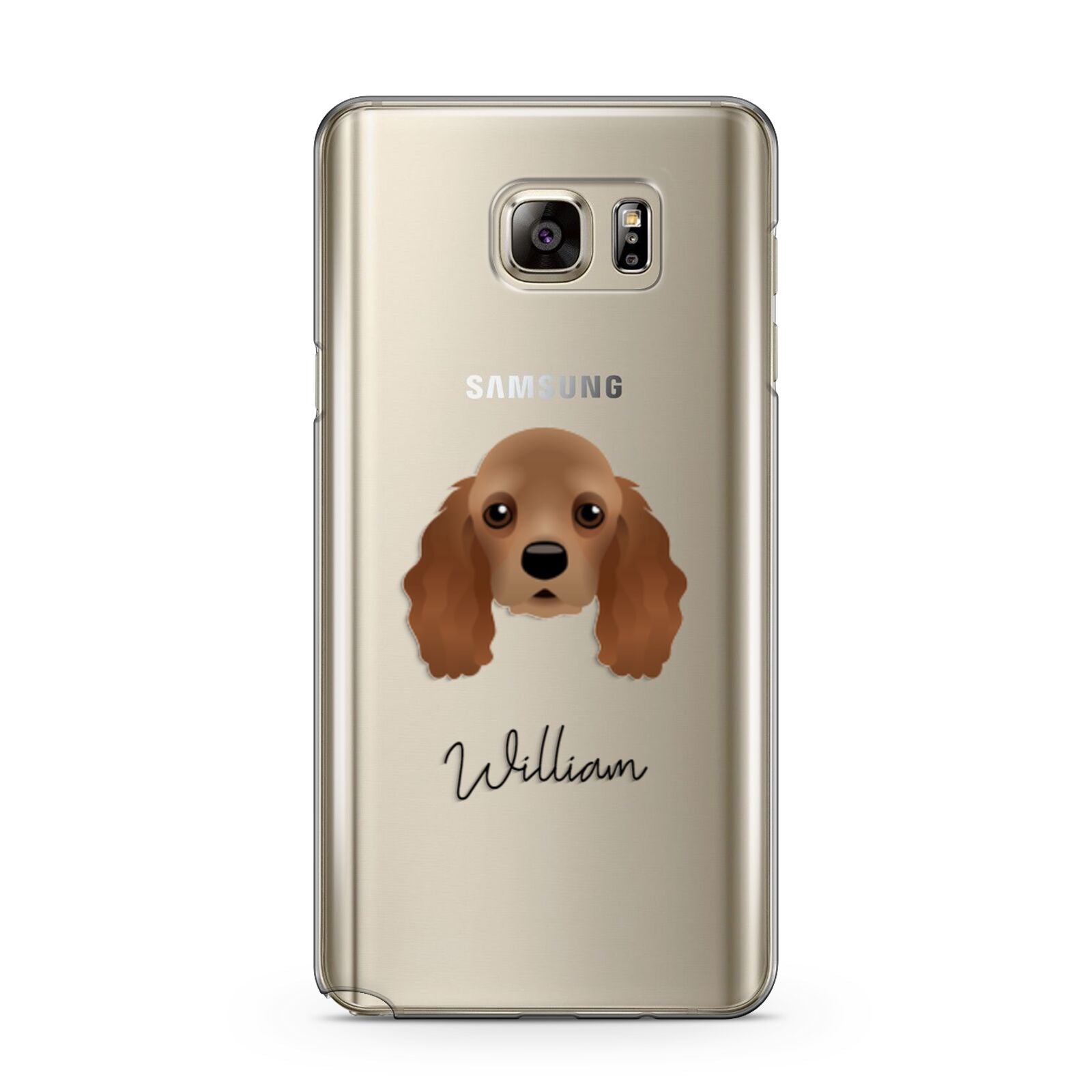 American Cocker Spaniel Personalised Samsung Galaxy Note 5 Case