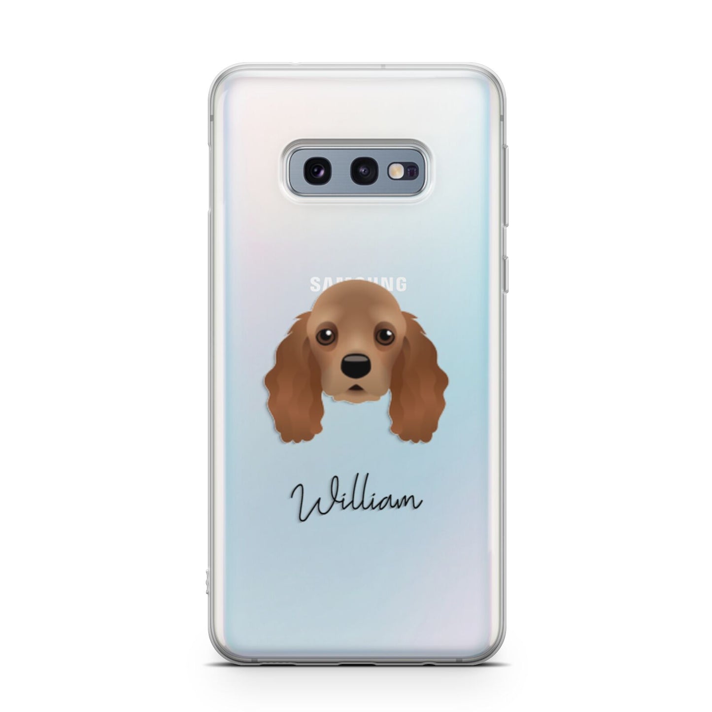 American Cocker Spaniel Personalised Samsung Galaxy S10E Case
