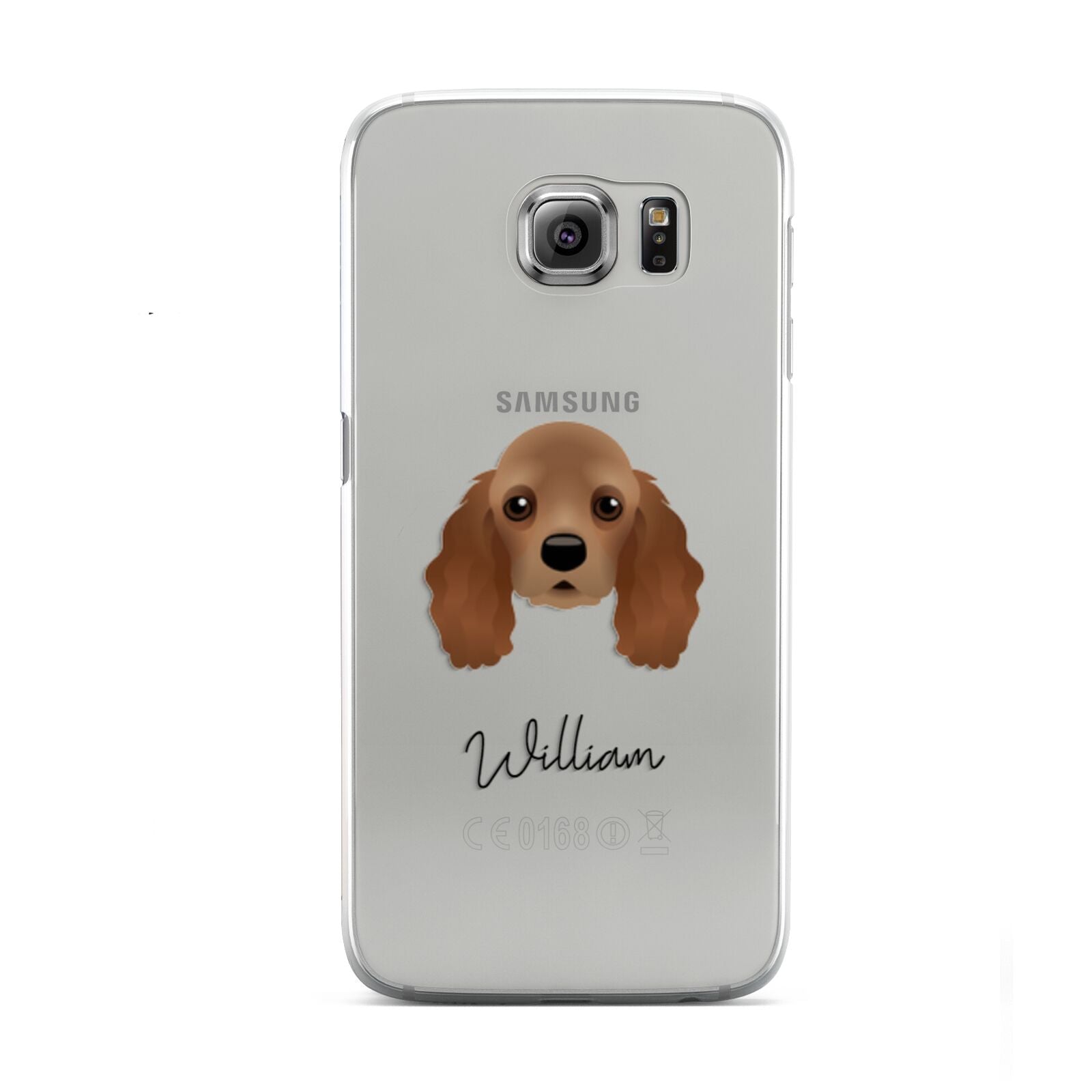 American Cocker Spaniel Personalised Samsung Galaxy S6 Case