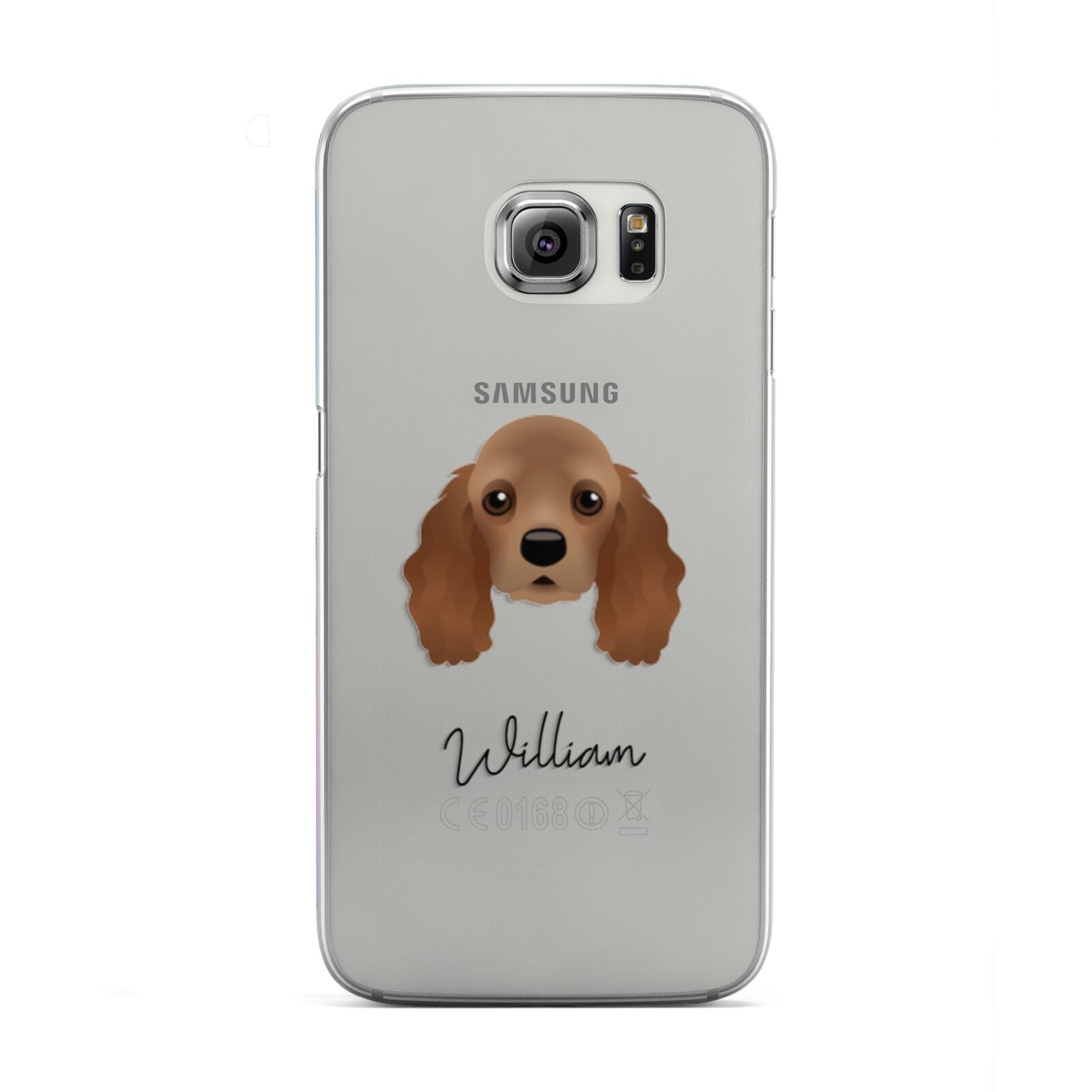 American Cocker Spaniel Personalised Samsung Galaxy S6 Edge Case