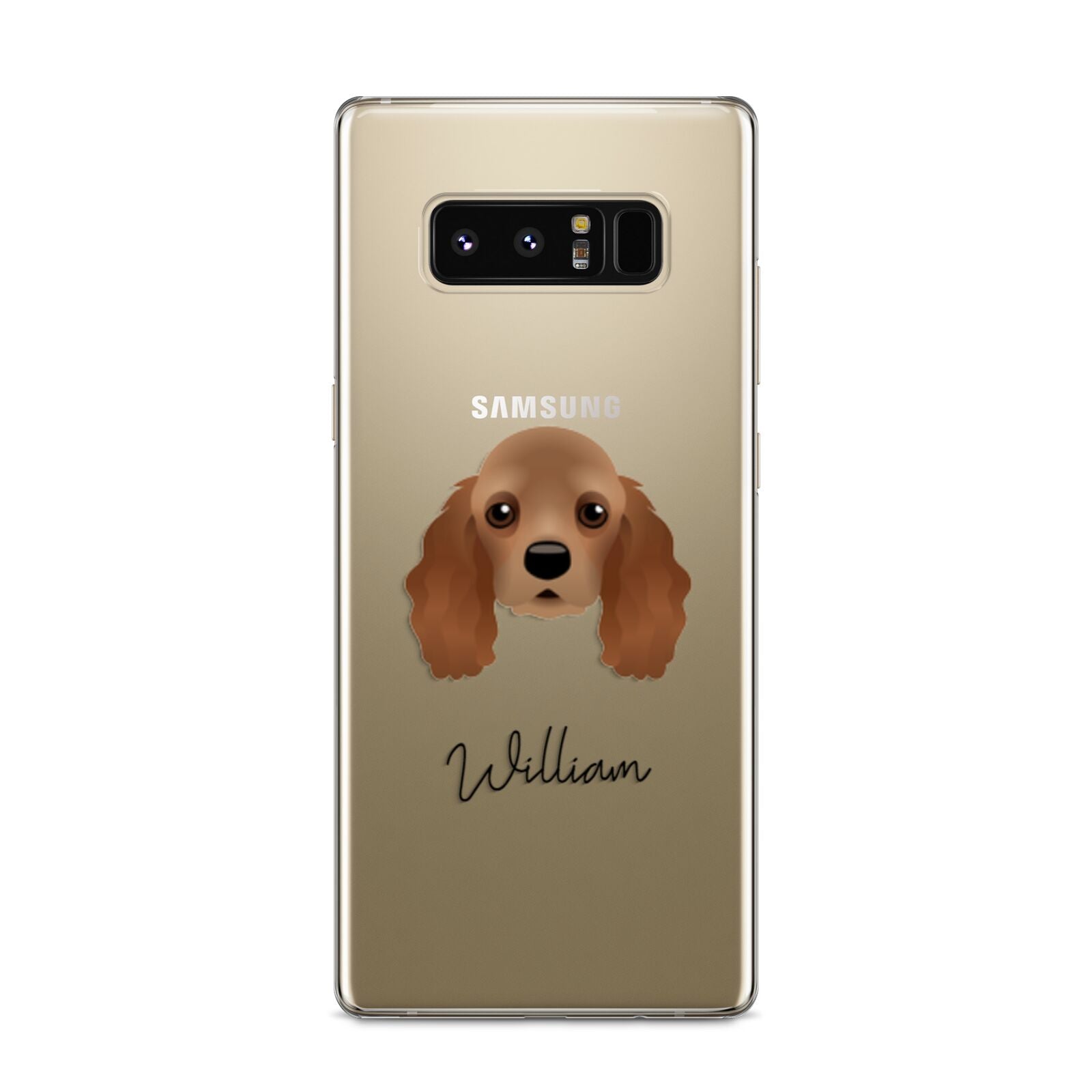 American Cocker Spaniel Personalised Samsung Galaxy S8 Case