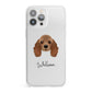 American Cocker Spaniel Personalised iPhone 13 Pro Max Clear Bumper Case