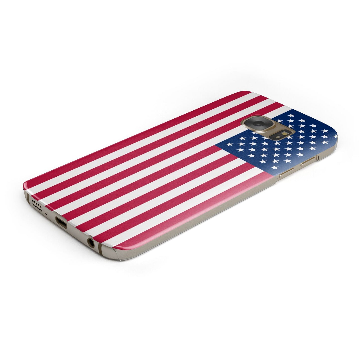 American Flag Protective Samsung Galaxy Case Angled Image