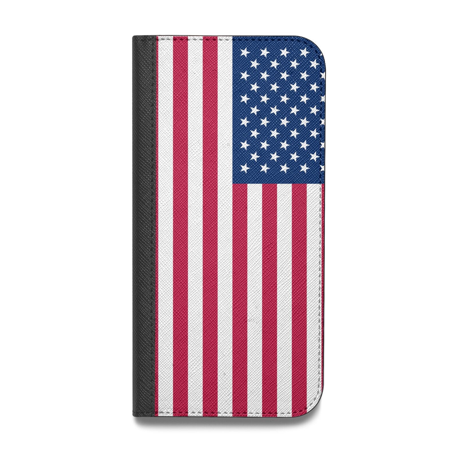 American Flag Vegan Leather Flip Samsung Case