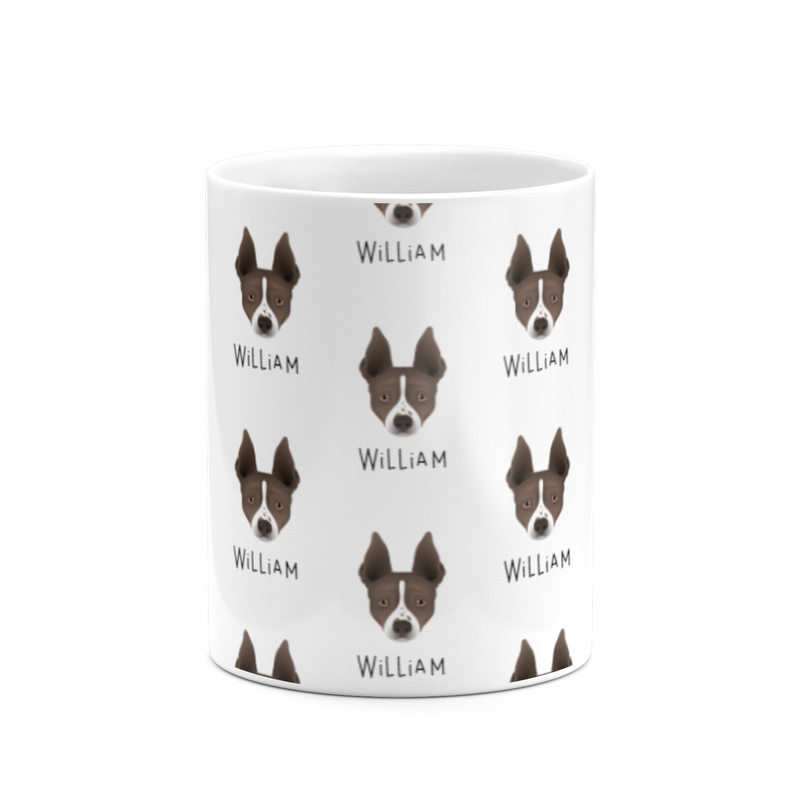 American Hairless Terrier Icon with Name 10oz Mug Alternative Image 7