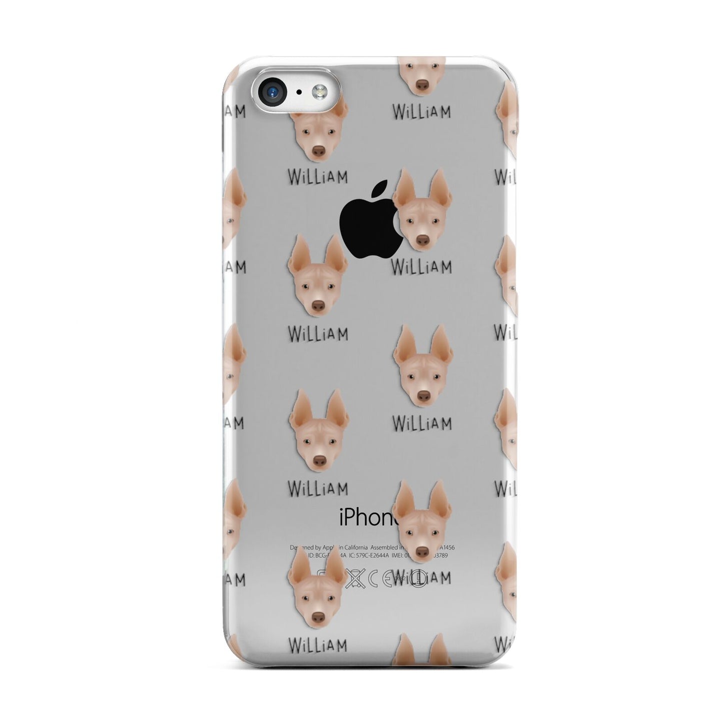 American Hairless Terrier Icon with Name Apple iPhone 5c Case