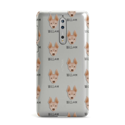 American Hairless Terrier Icon with Name Nokia Case