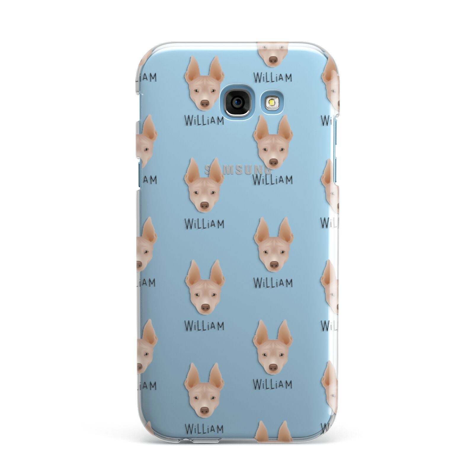 American Hairless Terrier Icon with Name Samsung Galaxy A7 2017 Case