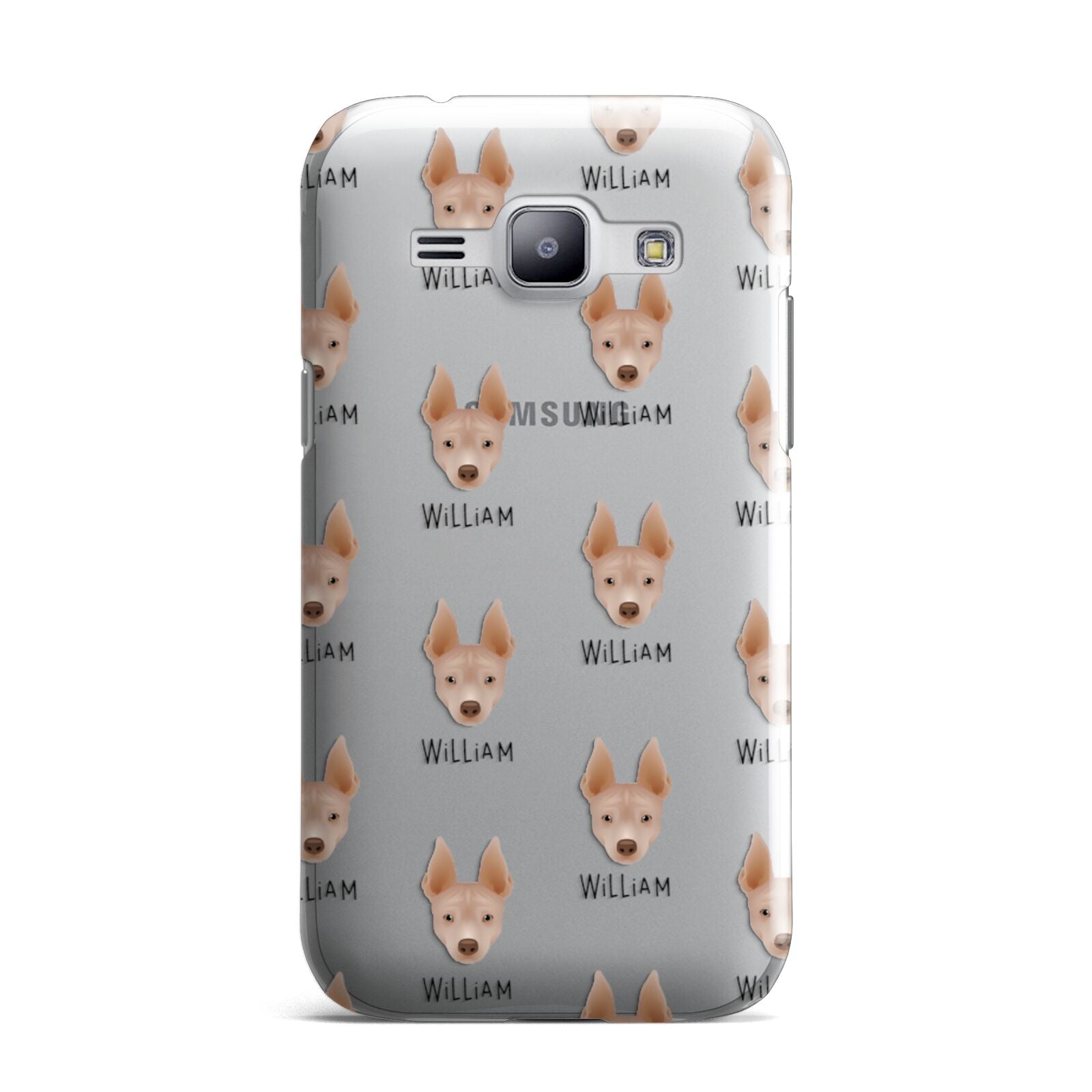 American Hairless Terrier Icon with Name Samsung Galaxy J1 2015 Case
