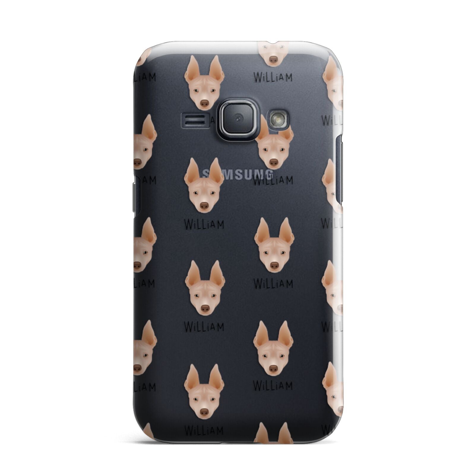 American Hairless Terrier Icon with Name Samsung Galaxy J1 2016 Case