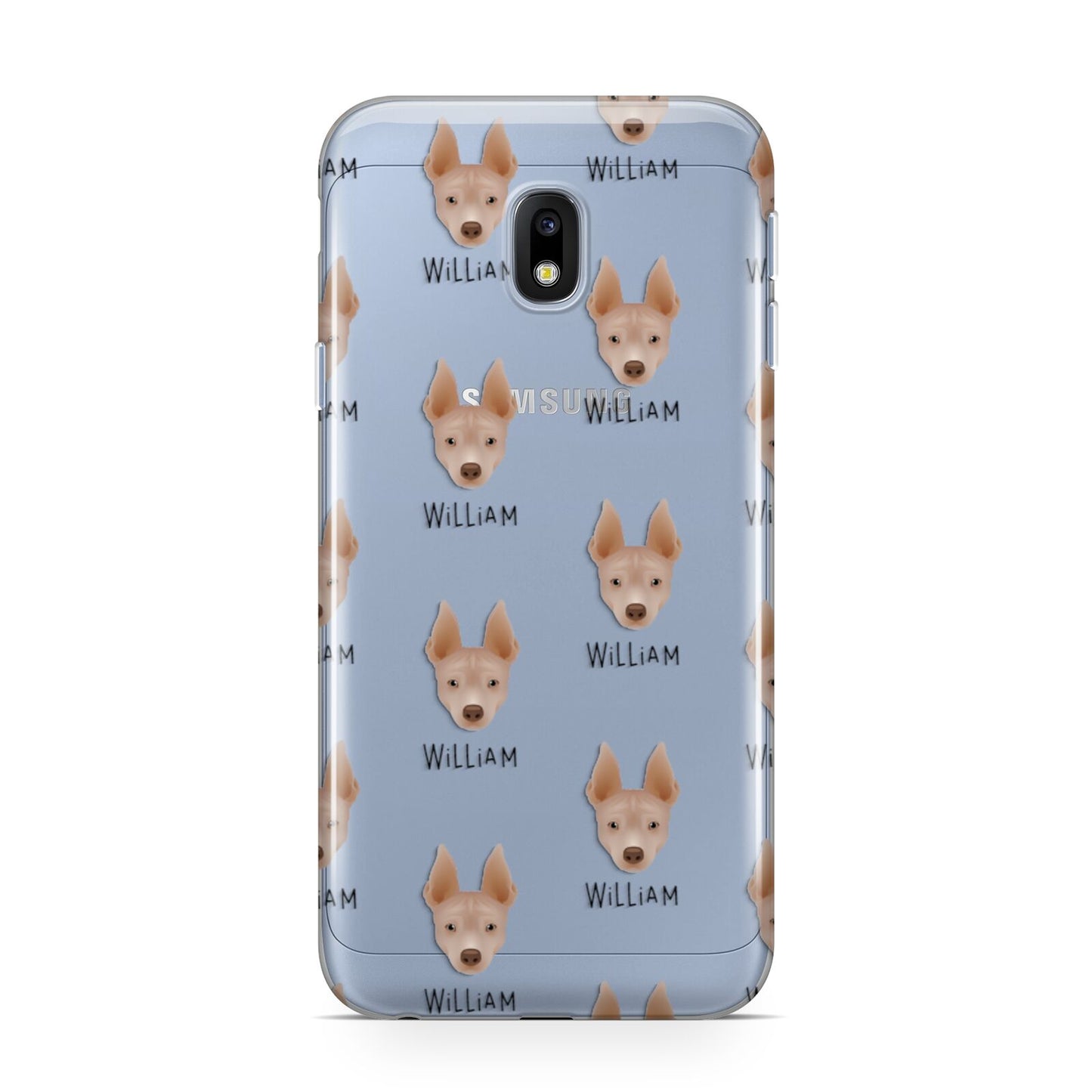 American Hairless Terrier Icon with Name Samsung Galaxy J3 2017 Case