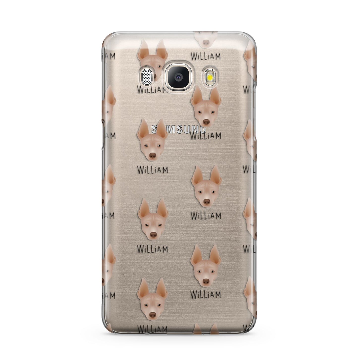 American Hairless Terrier Icon with Name Samsung Galaxy J5 2016 Case