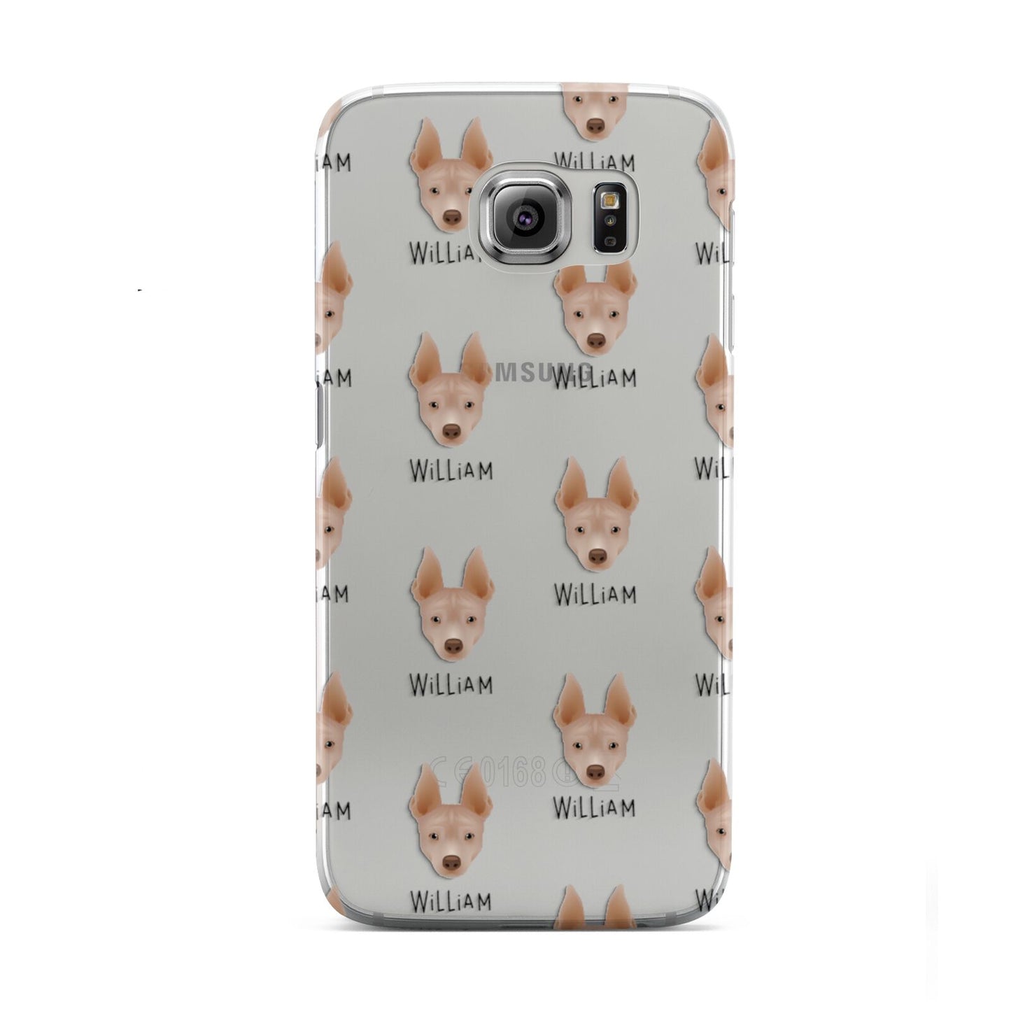 American Hairless Terrier Icon with Name Samsung Galaxy S6 Case