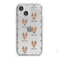 American Hairless Terrier Icon with Name iPhone 13 Mini TPU Impact Case with White Edges