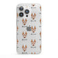 American Hairless Terrier Icon with Name iPhone 13 Pro Clear Bumper Case