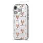 American Hairless Terrier Icon with Name iPhone 14 Pro Clear Tough Case Silver Angled Image