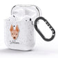 American Hairless Terrier Personalised AirPods Glitter Case Side Image