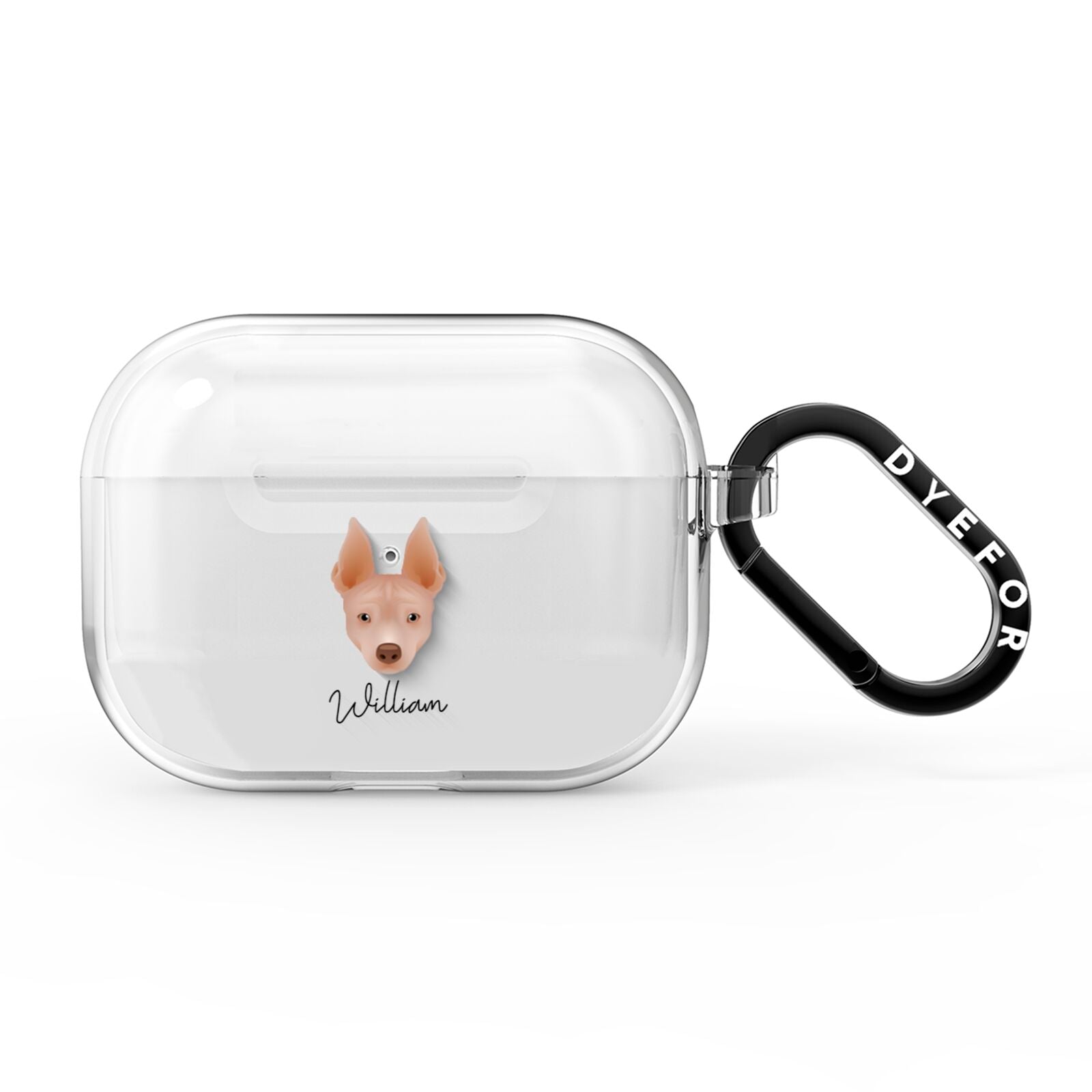 American Hairless Terrier Personalised AirPods Pro Clear Case