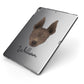 American Hairless Terrier Personalised Apple iPad Case on Grey iPad Side View