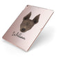 American Hairless Terrier Personalised Apple iPad Case on Rose Gold iPad Side View