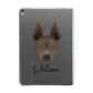 American Hairless Terrier Personalised Apple iPad Grey Case
