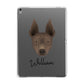 American Hairless Terrier Personalised Apple iPad Grey Case