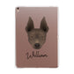 American Hairless Terrier Personalised Apple iPad Rose Gold Case