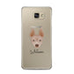 American Hairless Terrier Personalised Samsung Galaxy A5 2016 Case on gold phone