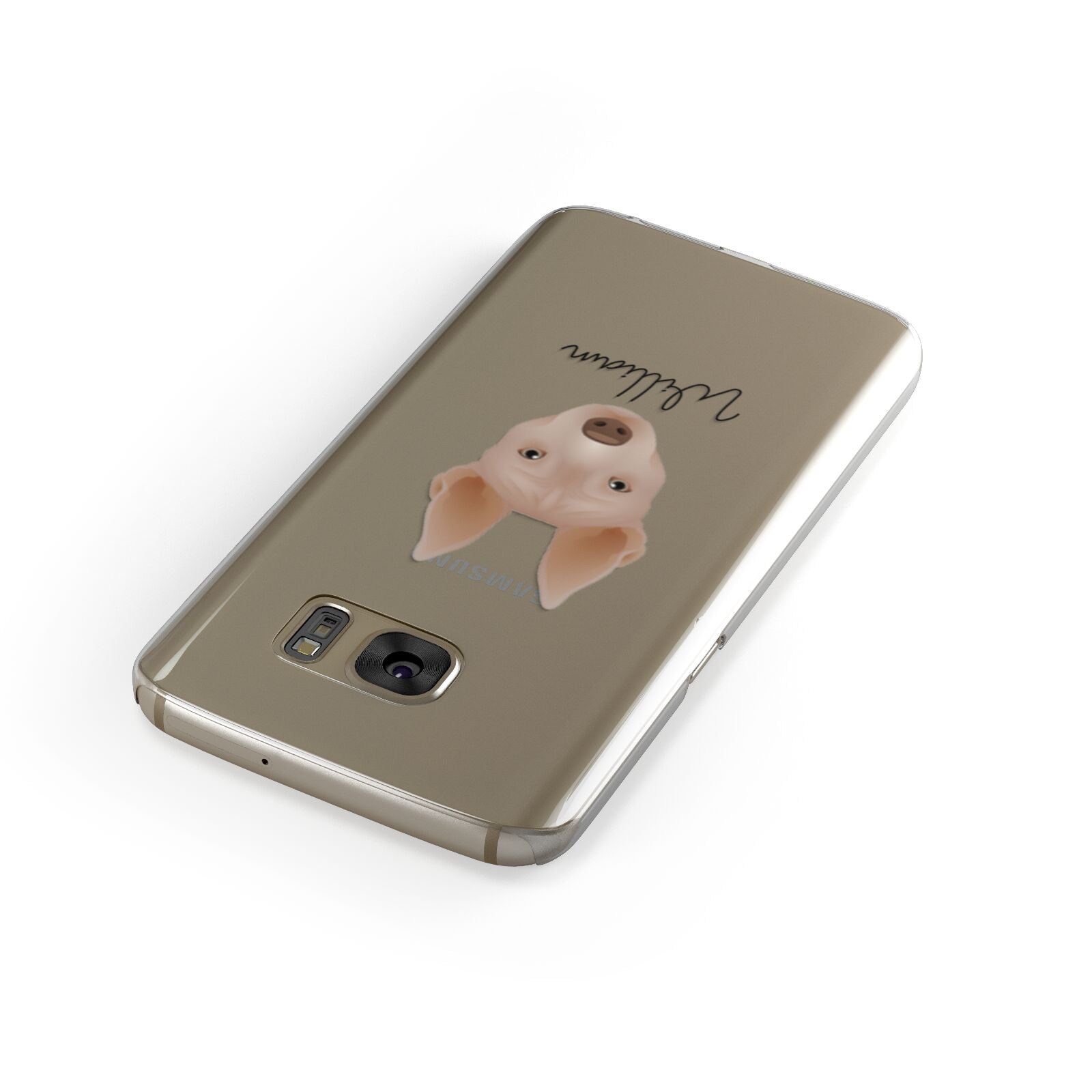 American Hairless Terrier Personalised Samsung Galaxy Case Front Close Up