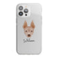 American Hairless Terrier Personalised iPhone 13 Pro Max TPU Impact Case with White Edges