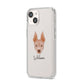American Hairless Terrier Personalised iPhone 14 Clear Tough Case Starlight Angled Image