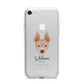 American Hairless Terrier Personalised iPhone 7 Bumper Case on Silver iPhone