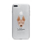 American Hairless Terrier Personalised iPhone 7 Plus Bumper Case on Silver iPhone